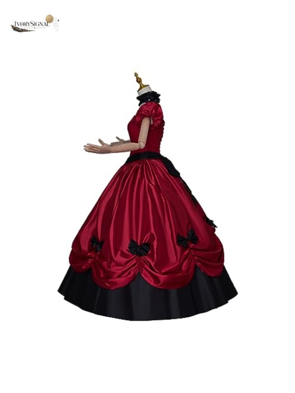Women's Gothic Victorian Rococo Civil War Ball Gown Medieval Costume Dress - Picture 4 of 5